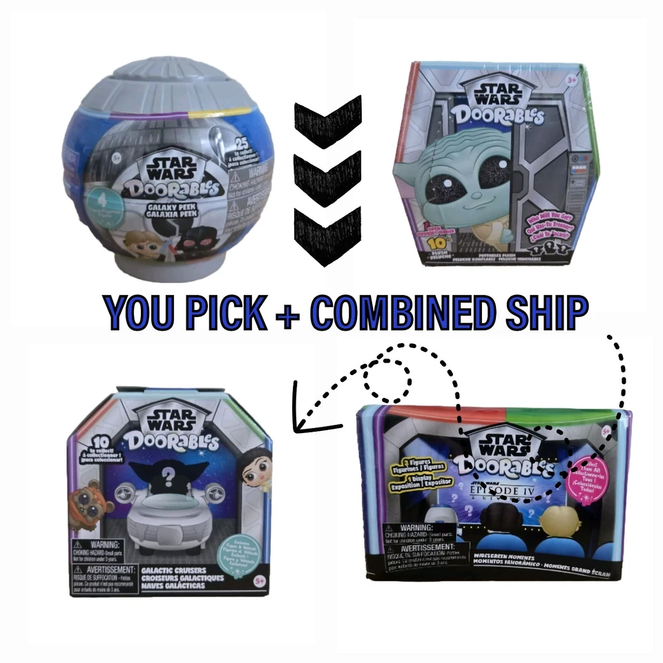 Star Wars Doorables S1 + Galactic Cruisers/Widescreen Moments/Plush - YOU PICK - Image 1 of 1