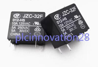 5 PCS NEW HF relay JZC-32F 012-HS 12VDC 5A normally open - Image 1 of 2