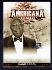 2008 Donruss Threads Hank Aaron Baseball Americana Card 245/500