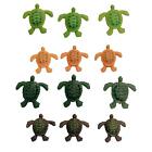 12 Pieces Simulation Turtle Model Figures Party Supplies Eduactional Toys Marine