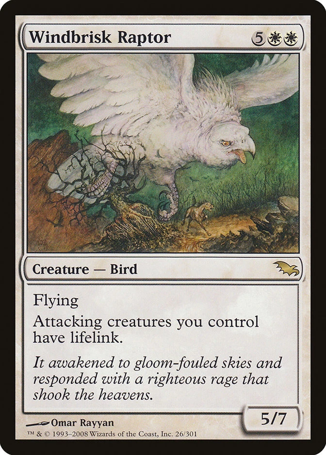 Windbrisk Raptor (SHM 26) Heavily Played - MTG single - Image 1 of 1