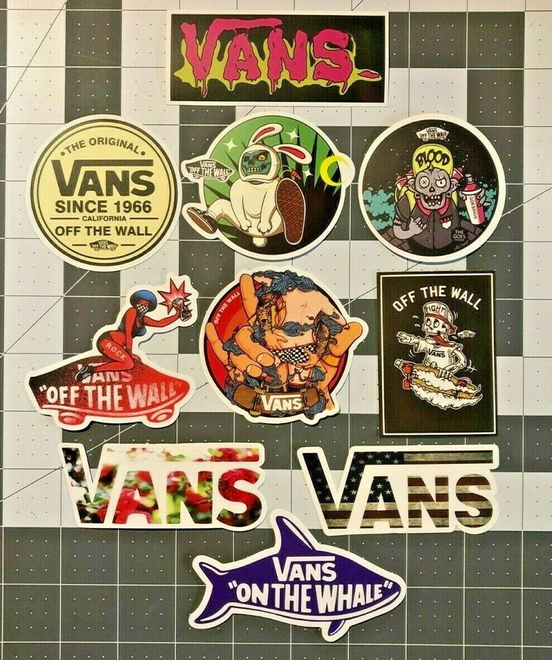 Adult Vans Shoes Decal / Sticker Car Decal Luggage Skateboard- Your Choice! A1