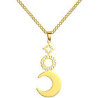 Pendant Neck Chain Women Clavicle Star and Moon Necklace Delicate