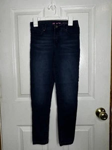 Childrens Place Skinny Jeans Girls Size 10 Dark Wash Adjustable Waist - Picture 1 of 4