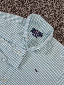Camisa Vineyard Vines Para Hombres XL Guinga Ballena Abotonada Informal Manga Larga - Imagen 1 de 7