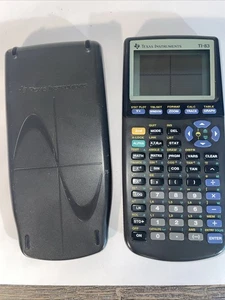 Calculadora gráfica Texas Instruments TI-83 Plus negra probada funciona universidad - Imagen 1 de 4
