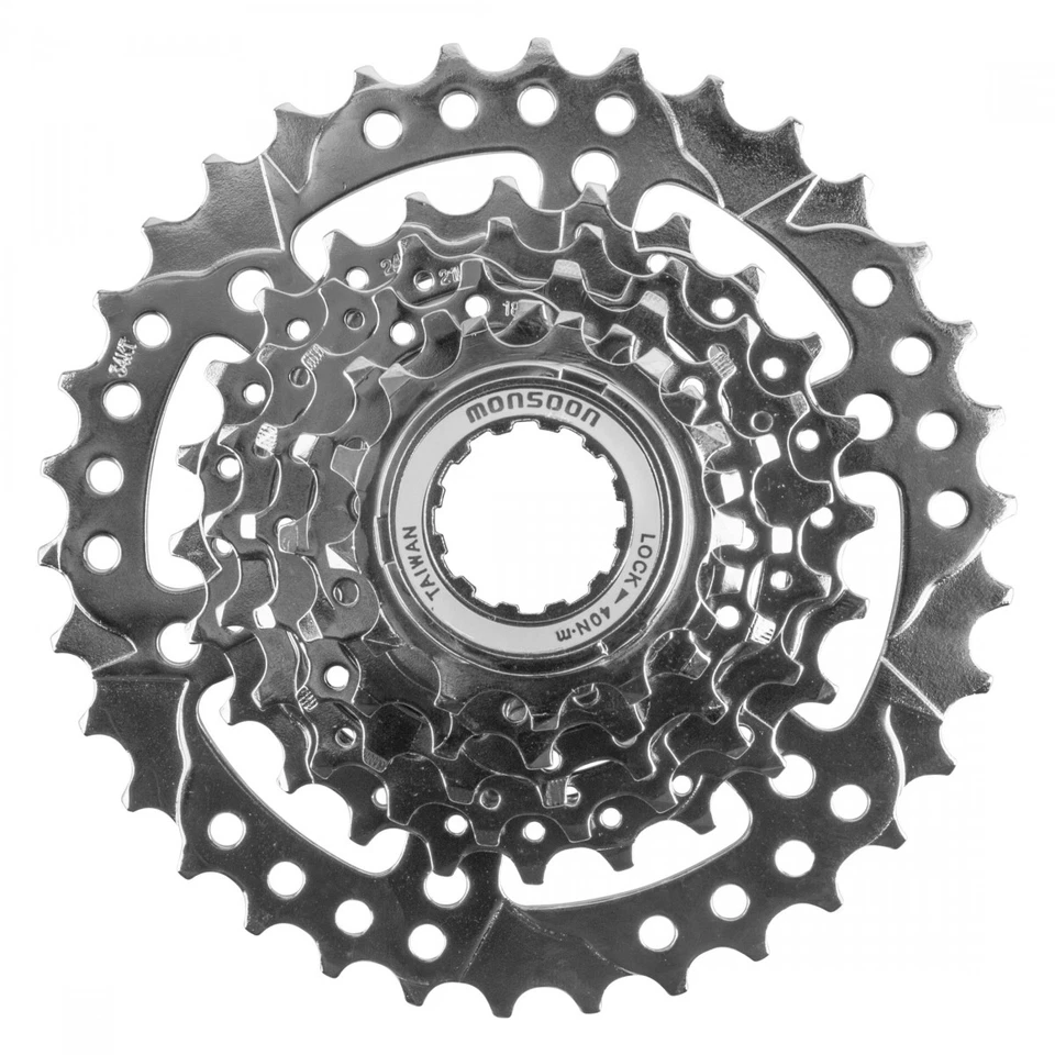 Sunlite 9-Speed eBike Freewheel 11-34T Nickel Plated Heavy Duty Gear