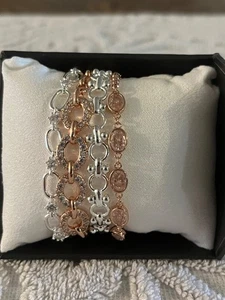 Bomb Party Luxe Layer Armbänder - Follow Your Passion Silber Rosévergoldung - Bild 1 von 4