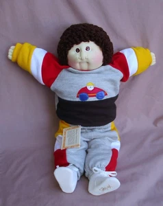 Xavier Roberts Soft Sculpture Cabbage Patch 1987 Boy Doll A/O Sweatsuit - Picture 1 of 13