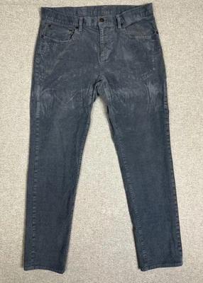 Pantalones de pana Brooks Brothers para hombre 34x30 azules cinco bolsillos elásticos informales suaves Foto 1 de 4