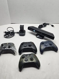 Xbox 360 One Accessories Lot Controllers Sensor Quick Charge Untested - Picture 1 of 12