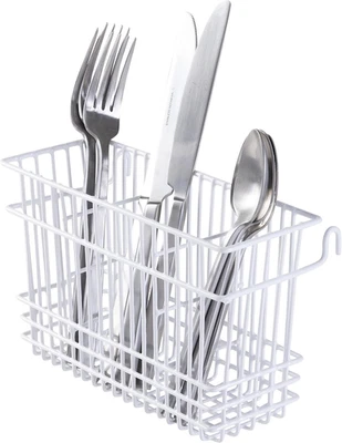 Корзина для столовых приборов | Подвесная | Прикрепите к стандартной сушильной стойке для тарелок | - Изображение 1 из 4