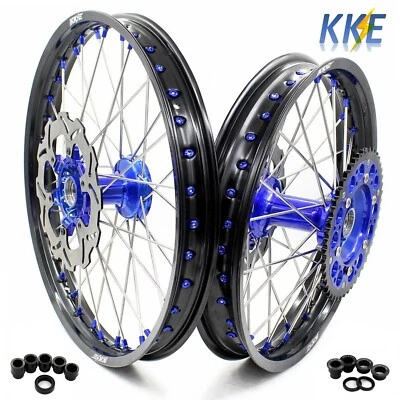 KKE 21-19" Cast Wheels Fit Yamaha YZ125 YZ250 1999-2016 YZ250F YZ450F 2003-2015 - Image 1 of 4