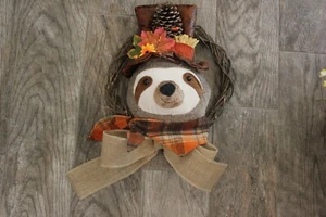 Sombrero de copa de mapache y corona de pañuelo otoño otoño hojas de acción de gracias piña ¡ÚNICO EN SU CLASE! - Imagen 1 de 7