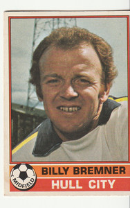 Topps Gum Card Footballers 1977 Red Back Billy Bremner Hull City