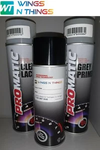 Spray Paint 400ML PRIM+LACQ REPAIR KIT FOR SAAB 298 JET BLACK - Picture 1 of 2