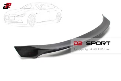 Alerón de maletero de fibra de carbono estilo AP para sedán Maserati Ghibli 2014-2021 Foto 1 de 4