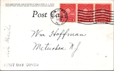 SC# 654-5 FDC - Edison Post Card - L36984 - Image 1 of 2