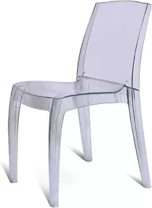 Clear Chair, Stackable, Recyclable, Strong, Made in UK, UV Resistant, Stylish - Picture 1 of 45