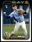 2024 Topps #82 Curtis Mead Tampa Bay Rays Rc Baseball