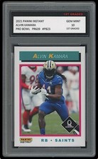 ALVIN KAMARA 2021 PANINI INSTANT PRO BOWL 1ST GRADED 10 CARD #PB23 SAINTS