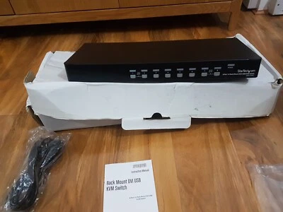 STARTECH 8 PORT RACK MOUNT DVI /HDMI USB KVM SWITCH SV831DVIU ### - Image 1 of 4