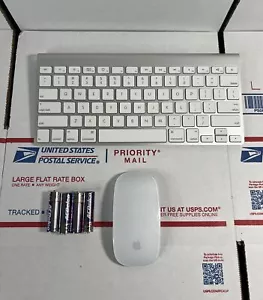 Apple Wireless Keyboard A1314 & A1296 Mouse +Batteries-SAME DAY-WARRANTY ^ - Picture 1 of 7