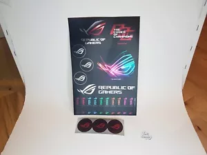 ASUS ROG Republic Of Gamers Decal Sticker Sheet Strix - Picture 1 of 1