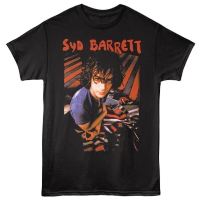 Camiseta SYD BARRETT Música Rock Para Hombre RAYAS Pink Floyd Nueva Algodón Negro Foto 1 de 3
