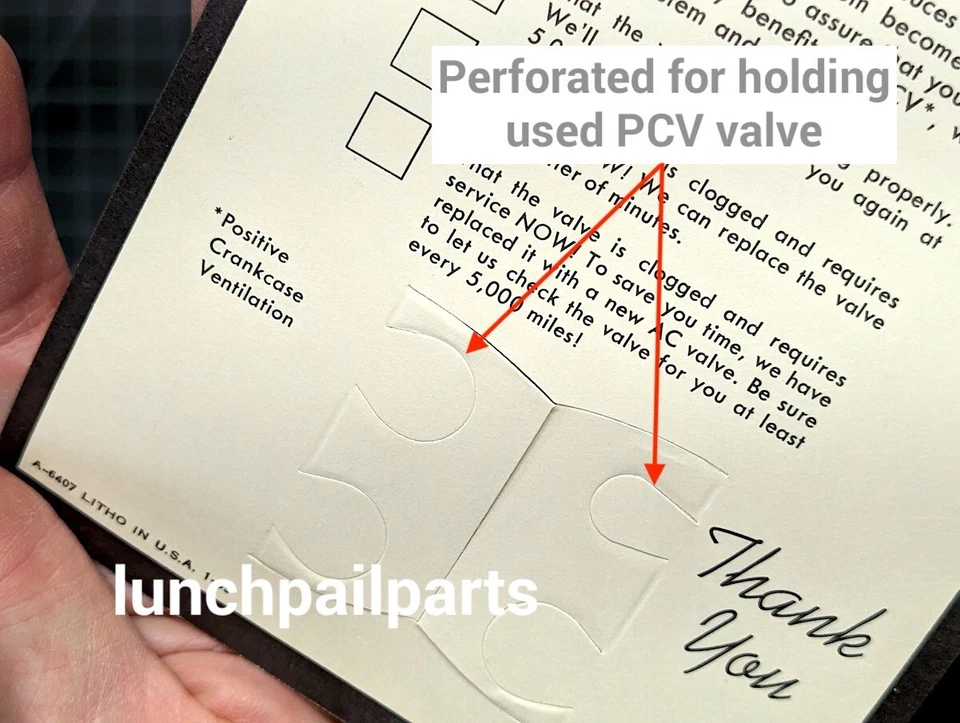 Новый из старых запасов PCV Pontiac Firebird 455 SD Olds 442 Buick GS Chevy Camaro Z28 Corvette 427 - Изображение 1 из 4