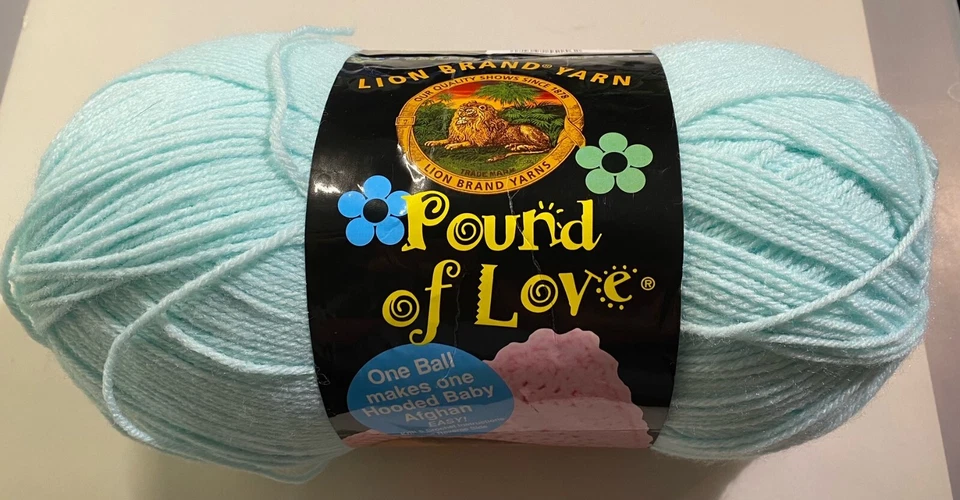 HILO MARCA LEÓN Libra de Amor Verde Pastel 4 Capas Estambre Acrílico 1020 yardas 1.36 Foto 1 de 1