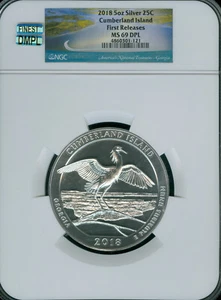 2016 CUMBERLAND QUARTER 5 OZ NGC MS69DPL MAC FINEST 2ND RAREST IN SET POP-6 * - Picture 1 of 2