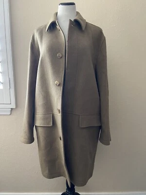 Abrigo de vestir Ermenegildo Zegna marrón tostado 100 % cachemir para hombre talla 52 largo Italia camel Foto 1 de 4