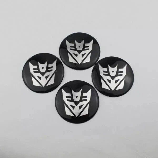 4 Piezas Calcomanía Adhesiva Transformers Decepticons Cúpula Metal Rueda Centro Pegatina 2.2" Foto 1 de 4