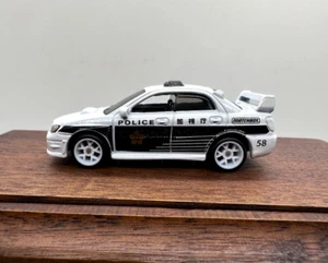 CUSTOM MATCHBOX SUBARU IMPREZA POLICE MBX JAPAN CRUISERS SERIES - REAL RIDERS - Picture 1 of 10