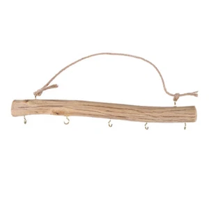 Holz Anhänger Wandbehang Regale Halskette Regal Schmuck Organizer Regal - Bild 1 von 12