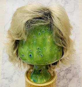 Paula Young Wig ‘DANCE’ - Black W Platinum Blonde Highlights F888#8 A EUC Pixie - Picture 1 of 22