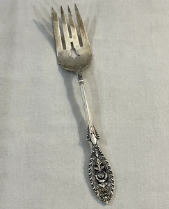 Tenedor de carne cubiertos de plata de ley .925 Manchester Valenciennes - Imagen 1 de 8