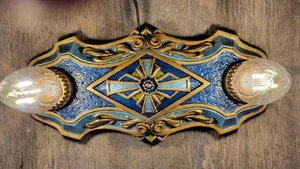 Vintage antique Art Deco chandelier 2 light 1920-30's - Picture 1 of 16