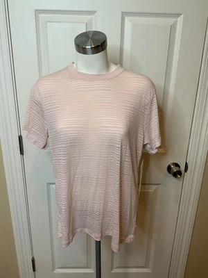 Camiseta Lululemon Rosa Claro Rayas All Yours Boyfriend * Nube, Talla 4, ¡NUEVA CON ETIQUETAS! Foto 1 de 4