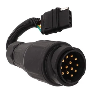 Trailer Conversion Plug Waterproof 13 Pin To 4 Pin Brass Terminal High Strength - Picture 1 of 12