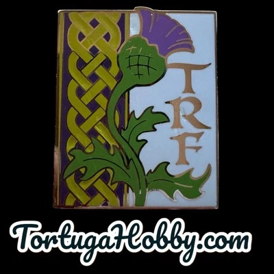 2022 - Pin Festival del Renacimiento de Texas - Pin de cardo Foto 1 de 2