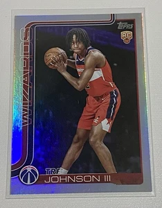 2025-26 Topps Basketball TRE JOHNSON III Rainbow Foil RC Wizards Rookie #206 - Bild 1 von 2