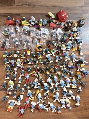 Lote mixto de 130+ figuras de PVC SMURF de 2011 McDonald's Peyo + algunas de colección Foto 1 de 4