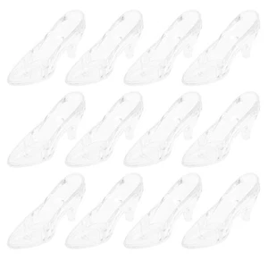 Zapatilla de vidrio 24 piezas zapatos de juguete accesorios de decoración - Imagen 1 de 12