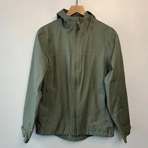 Chaqueta cortavientos Swiss Tech para mujer cremallera completa verde oscuro talla pequeña - Imagen 1 de 9