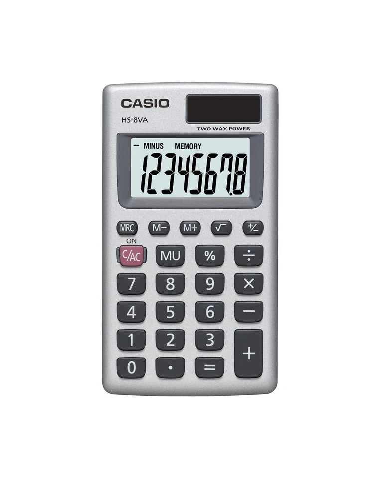 Casio Inc. HS8VA Standard Function Calculator sturdy - Image 1 of 4