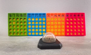 Vintage Kohner Bros Pop-O-Matic Bingo Game Boards Set of 4 1973 Reversible USA - Picture 1 of 10