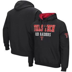 Sudadera con capucha pulóver Colisseum negra Texas Tech Red Raiders Sunrise para hombre - Imagen 1 de 3