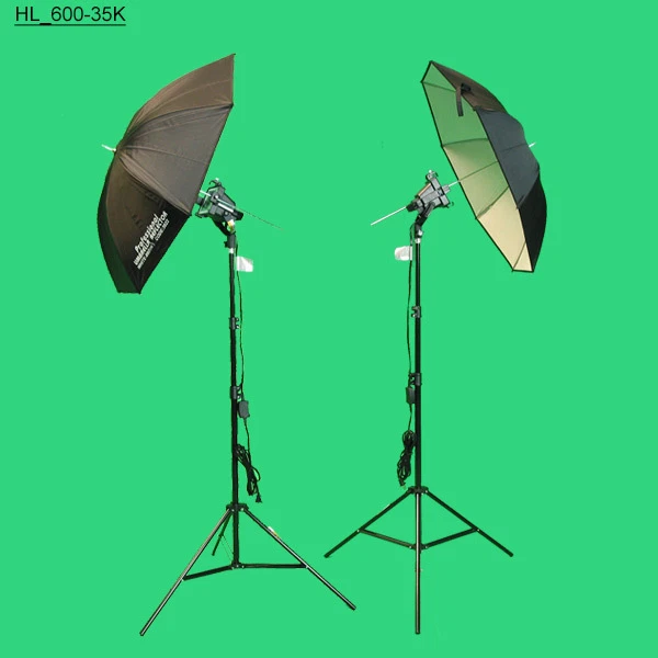 600w Halogen Continuous Light kit w/ 32" Umbrella for Photo Lighting Studio - Image 1 of 1
